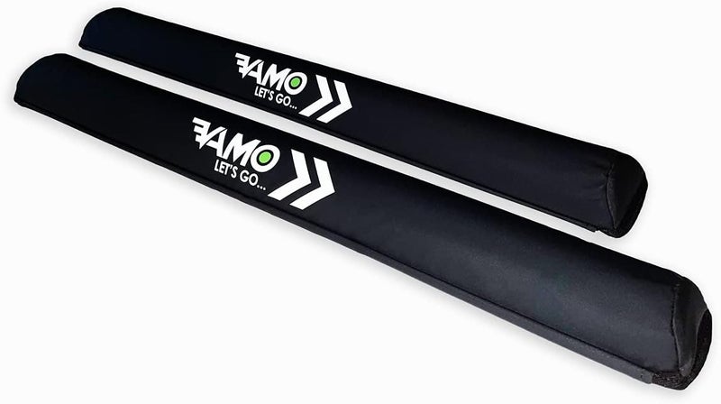 Vamo Black 18" Surf Board, Kayak, Canoe and SUP Rack Pads with PVC UV Duraskin - AERO BAR